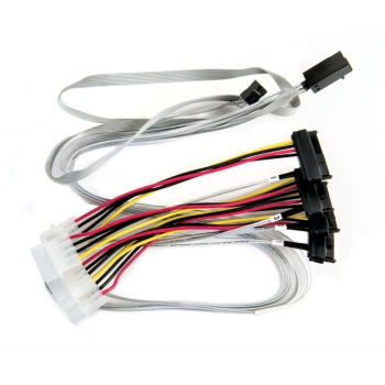 Kabel Adaptec 2280100-R (SFF-8643 M - SFF-8482 M; 0,8m; kolor szary)