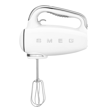 Mikser ręczny Smeg HMF01WHEU w kremie w stylu retro z lat 50.