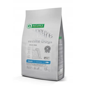 Nature's Protection White Dogs Herring Adult Small Breeds 1,5kg