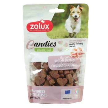 ZOLUX Miękkie przysmaki treningowe dla psa CANDIES mini serduszka 150g