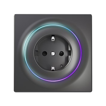 FIBARO Gniazdo Walli Outlet type F FGWOF-011-8 antracyt