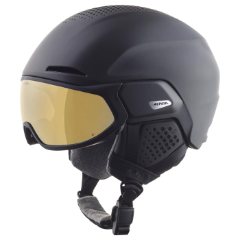 Kask zimowy ALPINA ALTO Q-Lite black matt (gold mirror) 55-59