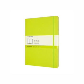 MOLESKINE Notes Classic, XL, 19x25cm, gładki, twarda oprawa, 192 strony, lemon green