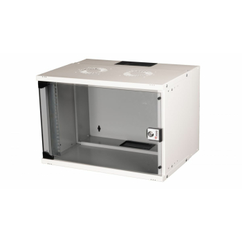 Equip 19" WandgehĂ¤use GlastĂĽr ECO 540x400mm       7U    grau
