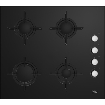 Płyta gazowa Beko HILG64120S (4 pola grzejne; kolor czarny)