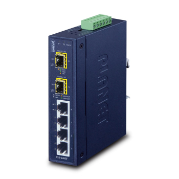 PLANET IGS-620TF łącza sieciowe Nie zarządzany Gigabit Ethernet (10/100/1000) Niebieski
