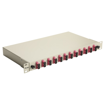 Equip LWL-SpleiĂźkasten 12-Port SC-Duplex OM4 1U komplett  gr