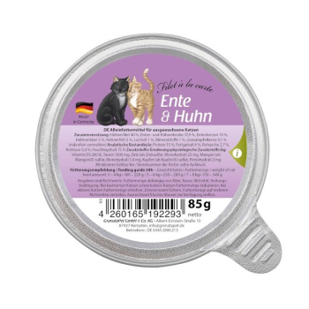 GranataPet Filet a la carte kaczka z kurczakiem karma mokra dla kota 85g