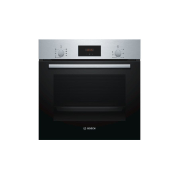 Piekarnik elektryczny Bosch HBF114ES0 Serie 2 66 l | termoobieg 3D | prowadnice teleskopowe | asystent czyszczenia | czarno-srebrny (OUTLET)