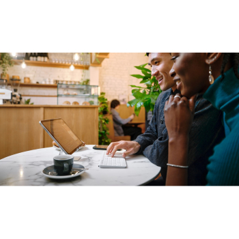 Logitech Keys-To-Go 2 QWERTY Amerykański międzynarodowy Bluetooth Biały