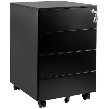 Kontener metalowy z zamkiem XD-040-4 Czarny