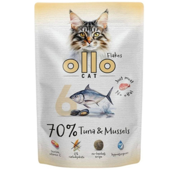 Ollo saszetka nr 6 kot Tuńczyk Omułek 85 g