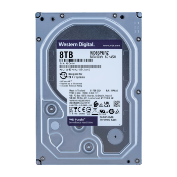 Dysk HDD WD Purple WD85PURZ (8 TB ; 3.5"; 256 MB; 5640 obr/min)