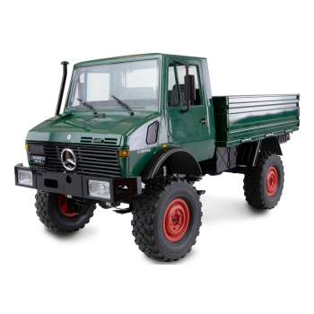 Samochód zdalnie sterowany Amewi Mercedes-Benz Unimog Basic 4WD 1:12 RTR zielony