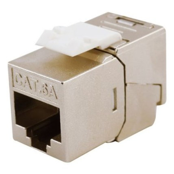 Equip Keystone Jack geschirmt Cat6A LSA schlank wzf.8Stk sil