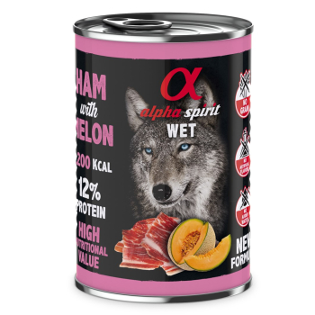 Alpha Spirit szynka/melon mokra karma pies 400 g