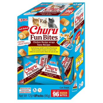 INABA CAT FUN BITES CHICKEN & TUNA przysmak dla kota 8x12g (96g)