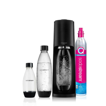 SodaStream Terra Nero Value Pack Metal, Plastik, Poli(tereftalan etylenu) (PET) Czarny