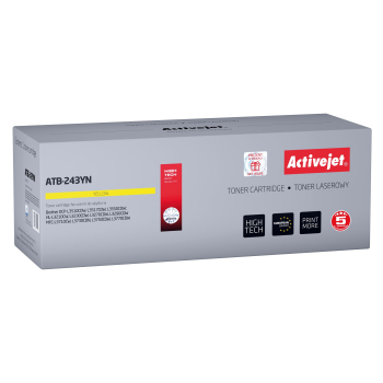 Activejet ATB-243YN Toner (zamiennik Brother TN-243Y; Supreme; 1000 stron; Żółty)