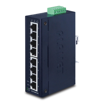 PLANET IGS-801M łącza sieciowe Zarządzany L2/L4 Gigabit Ethernet (10/100/1000) 1U Niebieski
