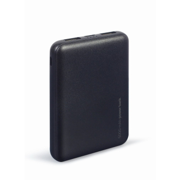 GEMBIRD POWERBANK 5000MAH 2X USB, CZARNY