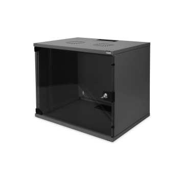 Digitus Szafa sieciowa wisząca 19" 9U rack 540x400, drzwi szyba, szary, niedzielona, niezłożona, 60kg