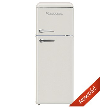 Lodówka Retro Ravanson LKK-210RC (545mm x 1470mm x 585 mm; 157l; Klasa A++; kremowy) (WYPRZEDAŻ)