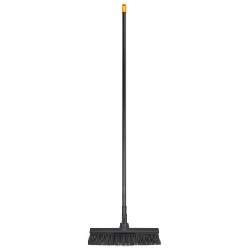 Fiskars 1025926 miotła Wewnętrzna Włosie miękkie/twarde Aluminium Czarny