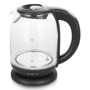 Emerio WK-119255.5 czajnik elektryczny 1,7 l 2200 W Czarny, Przezroczysty