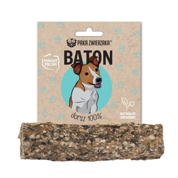 Paka Zwierzaka baton dorsz 100% 28g