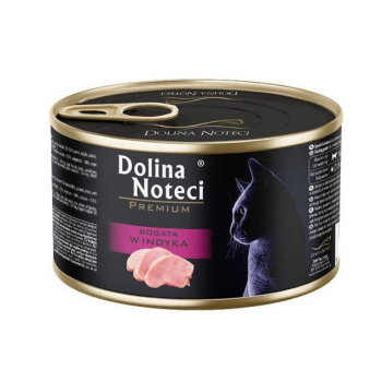 DOLINA NOTECI BOGATA W indyka karma dla kota 185g
