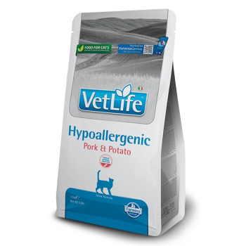 FARMINA VET Life Hypoallergenic Feline Pork & Potato - sucha karma dla kota - 1,5 kg
