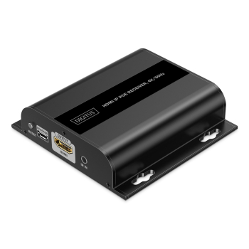 Przedłużacz (extender) po skrętce kat.6 HDMI 4K/60Hz przez IP 1G lub do 120m/200m z PoE - dodatkowy odbiornik do DS-55353
