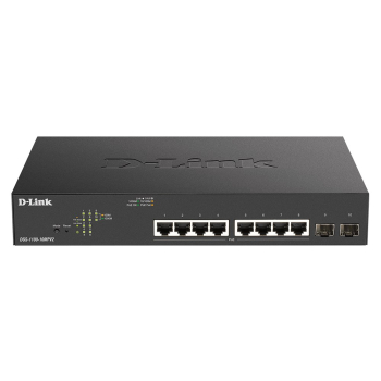 D-Link DGS-1100-10MPV2 Zarządzany L2 Gigabit Ethernet (10/100/1000) Obsługa PoE 1U Czarny