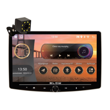 Radio BLOW CP01 1DIN 10" Android/WiFi/GPS/CARPLAY OBROTOWE