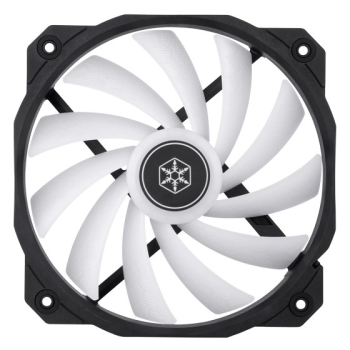 Silverstone Shark Force 160 ARGB Obudowa komputera Wentylator Czarny, Biały 1 szt.