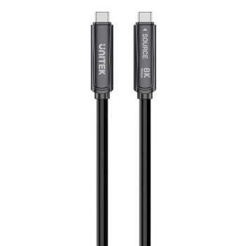 UNITEK KABEL OPTYCZNY USB-C PD60W 8K30HZ 10M BLACK