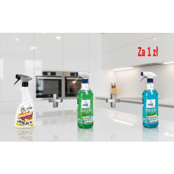 MILL Odplamiacz+Płyn do szyb KONWALIA+Płyn do szyb