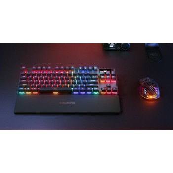 SteelSeries Klawiatura Gaming Apex Pro TKL Gen 3 US Layout Bluetooth Czarna 2.4 GHz / Bluetooth/ Wired OmniPoint 3.0 Adjustable HyperMagnetic Switches