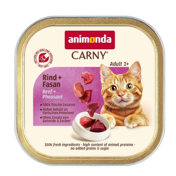 ANIMONDA CARNY karma dla kota wołowina,bażant 85g