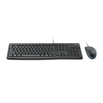 Zestaw klawiatura + mysz Logitech MK120 920-002562 (membranowa; USB 2.0; (US); kolor czarny; optyczna; 1000 DPI)