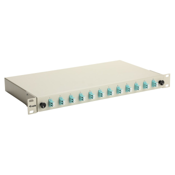 Equip LWL-SpleiĂźkasten 12-Port LC-Duplex OM3 1U komplett  gr