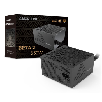 Montech BETA 2 80 PLUS Bronze Netzteil, ATX 3.1 - 650 Watt, schwarz