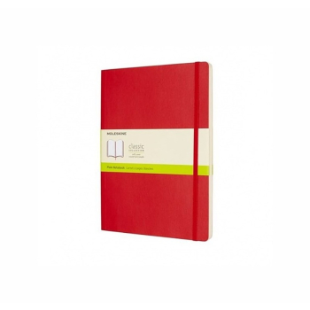 MOLESKINE Notes Classic XL (19x25cm) gładki, miękka oprawa, 192 strony, czerwony