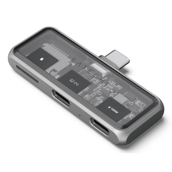 Satechi USB-C PD Mobile XR Hub i czytnik kart MicroSD gwiezdny szary