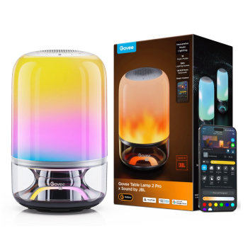 Govee H6020 Table Lamp 2 Pro Sound by JBL | Lampa LED | RGBICWW, 600lm, Wi-Fi, Bluetooth, 5200mAh