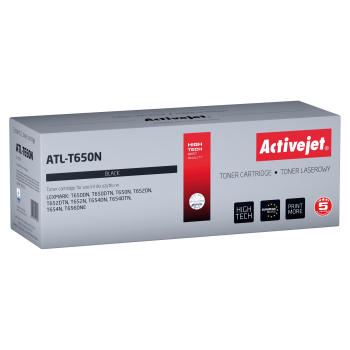 Activejet ATL-T650N Toner (zamiennik LEXMARK T650A11E; Supreme; 7000 stron; czarny)