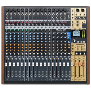 Tascam Model 24 24 kan. 20 - 30000 Hz Czarny, Złoto, Drewno
