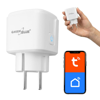 GREENBLUE ZDALNIE STEROWANE GNIAZDKO WIFI, ANDROID/IOS/ALEXA/GOOGLE HOME, TIMER, WATOMIERZ, MAX 16A/3840W GB735 W