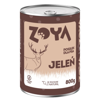 ZOYA Jeleń – puszka - Karma mokra dla psów - 800g